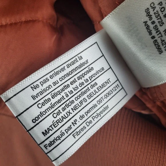 WILFRED Free Avion Bomber Jacket Womens Small Dark Peach Cropped Aritzia - Picture 8 of 16